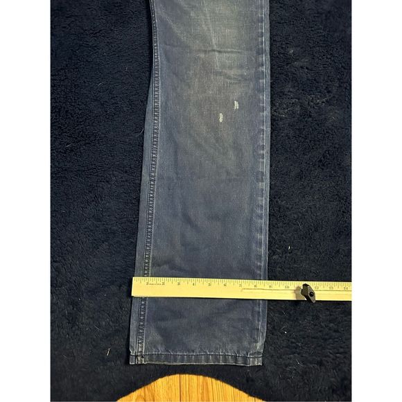 Diesel Larkee Classic Straight Factory Rip Dark Jeans Sz 31x32 B11 - Picture 12 of 12